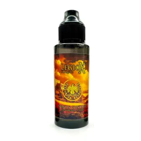 Venus Custard - Shortfill & Longfill E-Liquid featuring Strawberry Custard flavor.