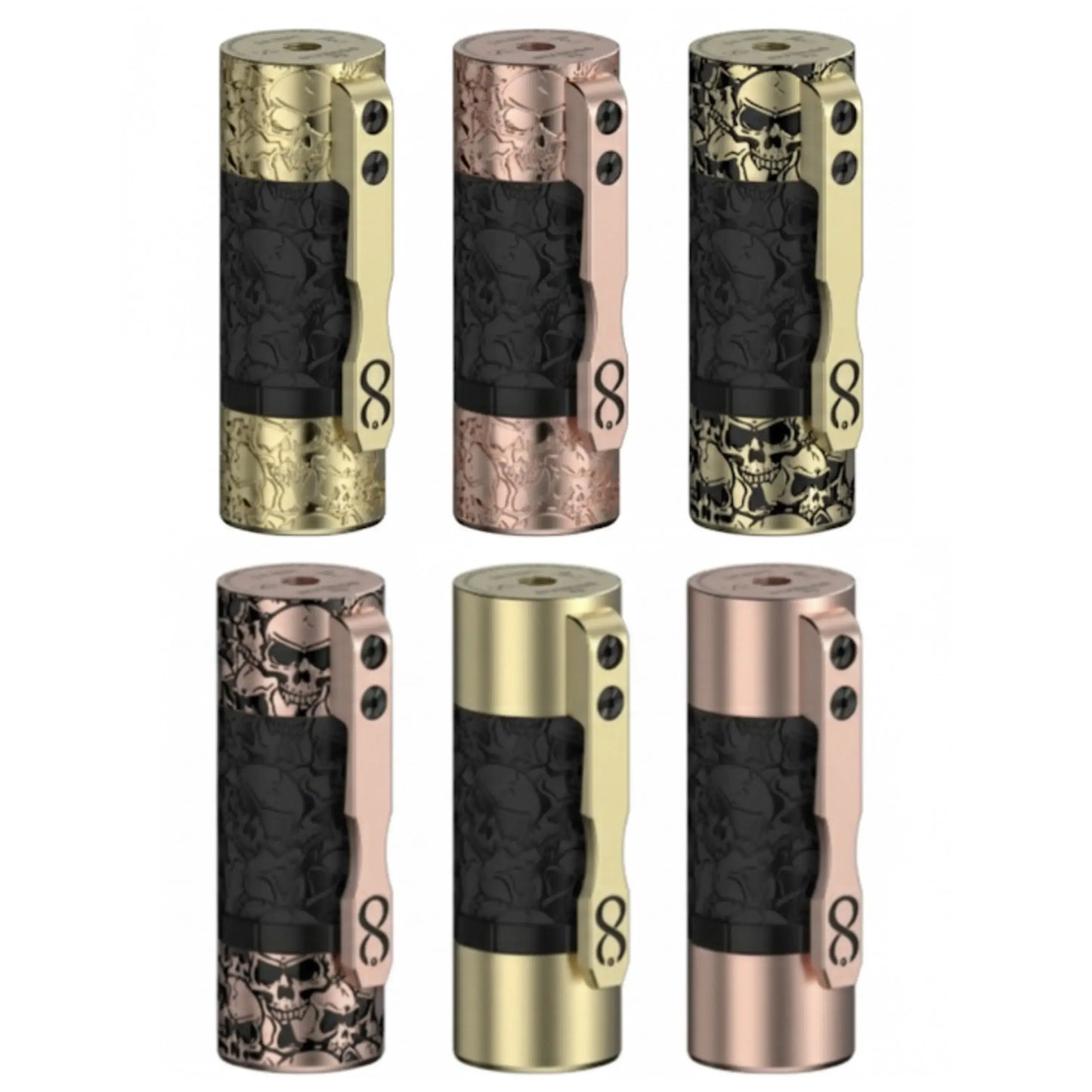 Hyperion V2 mech vape mod available in multiple colors and designs, showcasing its stylish and ergonomic build.