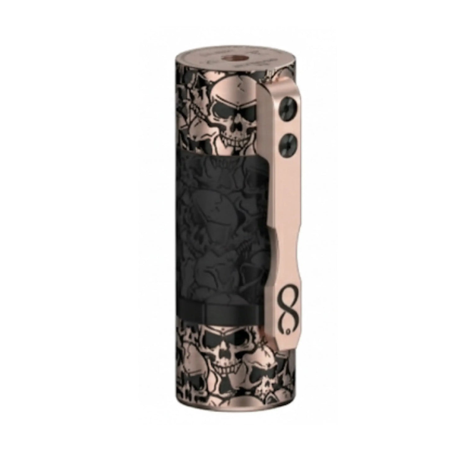 Hyperion V2 mech vape mod featuring skull design, single 21700 battery compatibility, and ergonomic body.