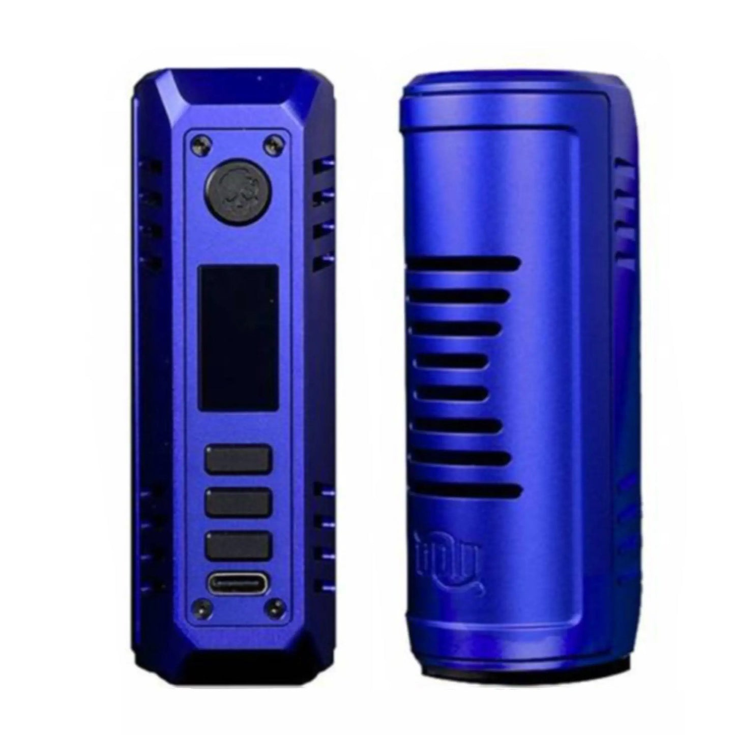 Odin Mini V by Vaperz Cloud X Dovpo X Vaping Bogan in blue, showcasing a compact design with advanced features.