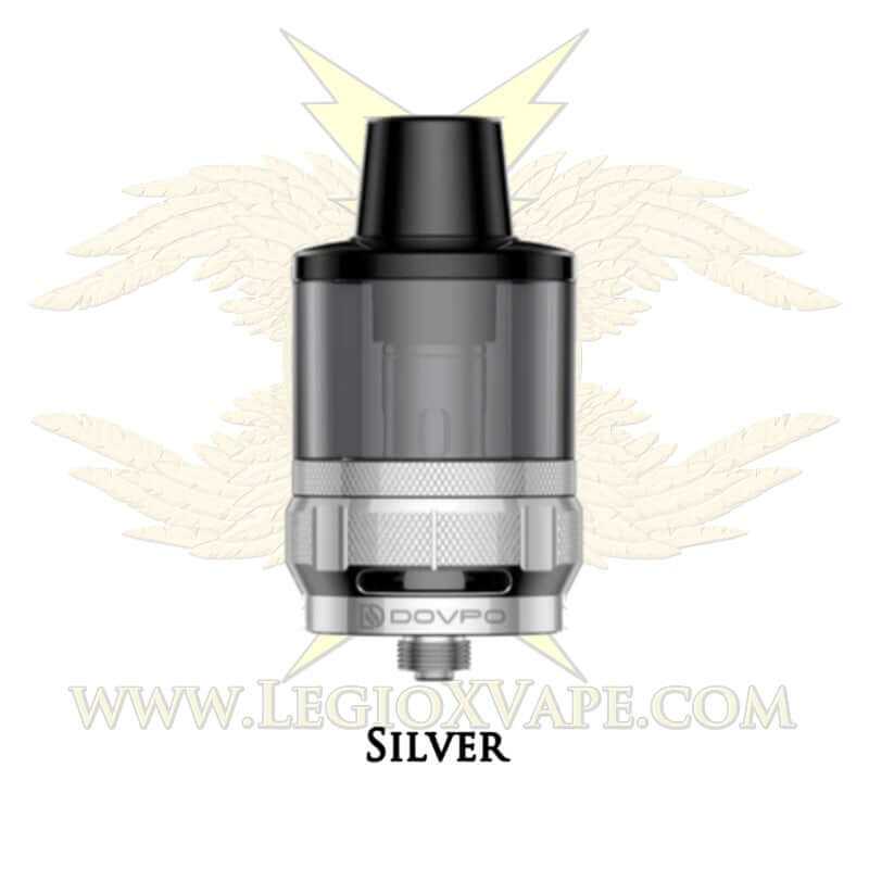 Dovpo DNP Pod Tank in Silver. 5.5ml Large ELiquid Capacity. LegioX Vape UK.