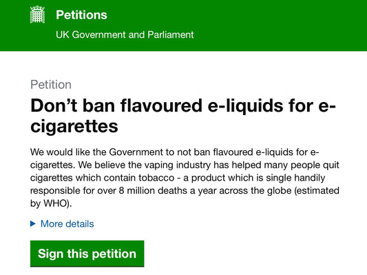 UK Flavour Ban | Sign the Petition