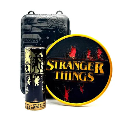 Upside Down Hydra 21700 Mech Tube, Stranger Things Special Edition by Infinite Modz, unique design, etched artwork.