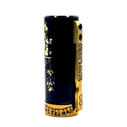 Upside Down Hydra 21700 Mech Tube by Infinite Modz, Stranger Things inspired, special edition with etched artwork and unique coating.