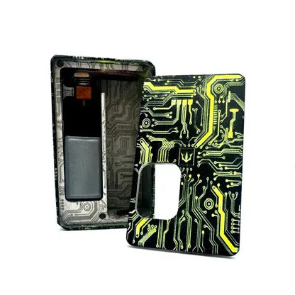 Magnus 21700 Mech Squonk Mod by Infinite Modz with circuit board design, showcasing unique style and craftsmanship for vapers.
