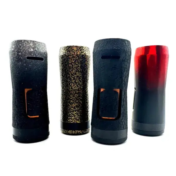 Orion 28mm Mech Vape Tubes by Infinite Modz in various colors, showcasing handmade 21700 mechanical mods.