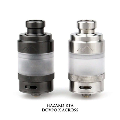 Hazard RTA Dovpo X Across Vape. Rebuildable Tank Atomiser with Boro Bridge.