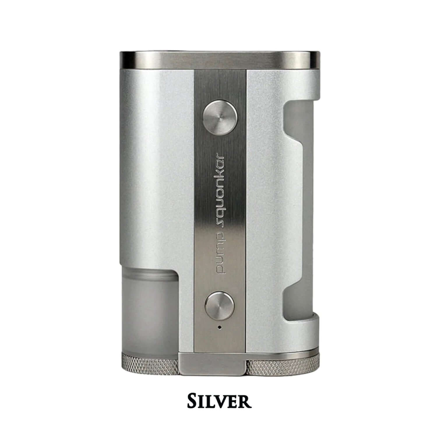 Pump Squonker in Silver. Squonk Vape Mod by Dovpo X Across at LegioX Vape UK